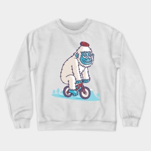 Mountain Biker Yeti Crewneck Sweatshirt
